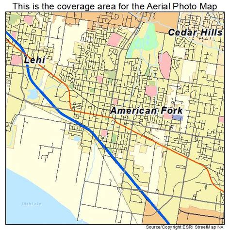 american fork utah map.